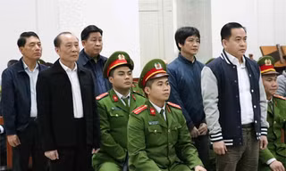 Các bị cáo tại phiên tòa. Ảnh: TTXVN.