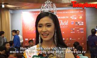 Những dự định của Hoa khôi sinh viên Việt Nam 2017