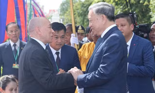 Quốc vương Campuchia chủ trì lễ đón chính thức Chủ tịch nước Tô Lâm