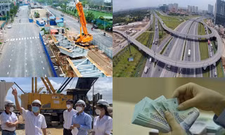 Những ngôi nhà án ngữ tại dự án quốc lộ 50 Ảnh: H.H 