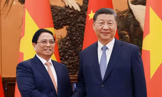 Thủ tướng Phạm Minh Chính hội kiến Tổng Bí thư, Chủ tịch nước Trung Quốc Tập Cận Bình