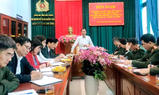 Hội nghị công bố kiểm tra Ban Thường vụ Đảng ủy Công an tỉnh Bắc Giang.