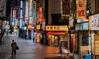 Một con phố trống trải ở Tokyo tháng 4/2020. (Ảnh: Getty)