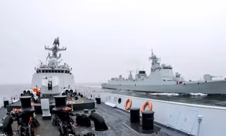Trung Quốc thông báo triển khai chiến dịch tuần tra khi bà Thái Anh Văn chuẩn bị gặp Chủ tịch Hạ viện Mỹ. (Ảnh: Weibo)