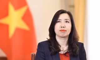 Thứ trưởng Ngoại giao Lê Thị Thu Hằng. (Ảnh: Mofa)