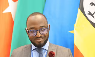 Nghị sĩ Uganda Hassan Kirumira bên lề Hội nghị Nghị sĩ trẻ toàn cầu lần thứ 9. (Ảnh: Như Ý)
