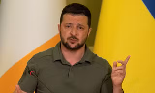 Tổng thống Ukraine Volodymir Zelensky. (Ảnh: Reuters)