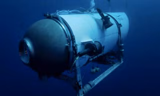 Tàu Titan chở 5 người đã nổ tung trong hành trình khám phá xác tàu Titanic dưới đáy đại dương. (Ảnh: OceanGate)