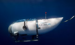 Con tàu mất tích có kích thước tương đương cá voi sát thủ. (Ảnh: OceanGate)