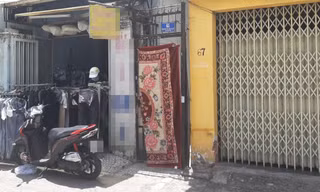 Khu vực dãy trọ phát hiện vụ việc.