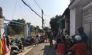 Con hẻm nơi xảy ra vụ cháy.