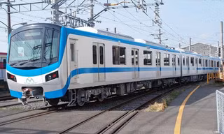 Tàu Metro số 1 chạy thử ở Nhật Bản hồi tháng 3/2020.