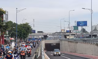 Cận cảnh hầm chui nút giao thông 3 tầng giải cứu kẹt xe cửa ngõ Sài Gòn