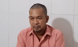 Trần Văn Đăng tại công an.