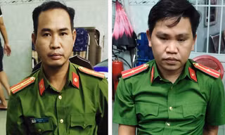 Sơn và Thái tại Công an.