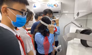 Khởi hành chuyến xe khám phá khoa học dành cho đội viên, thiếu nhi
