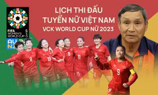 Lịch thi đấu tuyển nữ Việt Nam tại VCK World Cup nữ 2023