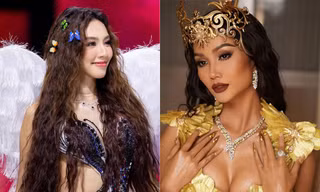 Hoa hậu Thùy Tiên đeo cánh thiên thần, H'Hen Niê hóa 'nữ thần mặt trời' trên sàn catwalk
