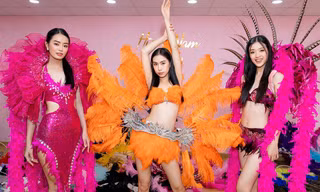 Thí sinh Miss World Vietnam 2022 đeo cánh thiên thần nóng bỏng như người mẫu Victoria's Secret