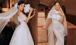 Nàng hậu xứ Quảng có gương mặt đạt 'tỷ lệ vàng' đẹp ngọt ngào khi mặc váy cưới