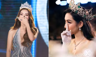 Khoảnh khắc Thuỳ Tiên xúc động khi nghe Lương Thuỳ Linh phát biểu kết thúc nhiệm kỳ 
