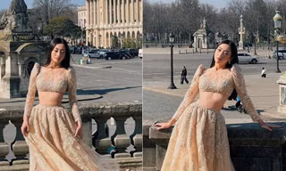 Diện crop-top xuyên thấu, Lương Thuỳ Linh khiến fan ngỡ ngàng khi khoe vòng eo 'siêu thực'