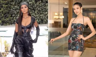 H'Hen Niê mặc jumpsuit khoét vòng 1 nóng bỏng, Hoàng Thuỳ diện váy bó sát lộ chân dài sexy