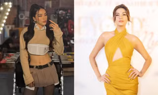Kỳ Duyên mặc crop-top khoe vòng eo 'con kiến', Võ Hoàng Yến diện váy xẻ chân ngực sexy