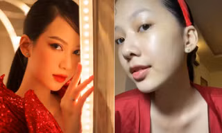 Mặt mộc hoàn hảo của mỹ nhân da đẹp nhất HHVN 2020: tẩy trang rồi vẫn khiến fan trầm trồ!