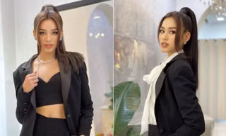Mặc crop-top nóng bỏng, Đỗ Thị Hà catwalk 'sương sương' ở thang máy vẫn khiến fan đã mắt
