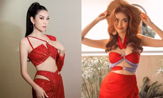 Á hậu Thúy Vân, Lan Khuê đọ sắc nóng bỏng của 'gái một con' với váy cut-out táo bạo