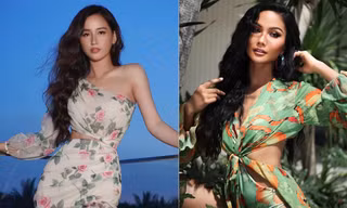 Mai Phương Thuý diện váy lệch vai sexy, H'Hen Niê khoe dáng với áo tắm cut-out nóng bỏng