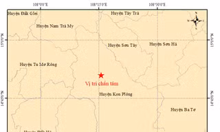 Kon Tum lại động đất liên tiếp