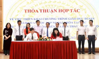 Sở GD&ĐT Hà Nội ký kết thỏa thuận hợp tác giáo dục di sản cho học sinh