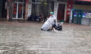 Nhiều nơi ở miền Trung mưa rất lớn