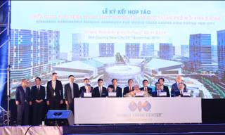 Công bố và ký hợp tác phát triển TT Thương mại Thế giới TP. Mới Bình Dương