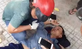 Người đàn ông bị đôi nam nữ chặn đường đập đánh dã man