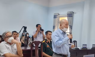Ông Đinh Ngọc Hệ tại phiên tòa.