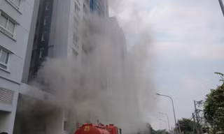 Hiện trường vụ cháy Carina