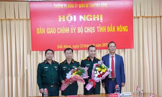 Toàn cảnh hội nghị bàn giao ngày 23/11 tại TP.Gia Nghĩa, Đắk Nông