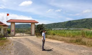 Phần đất của gia đình ông Yên đã bị thu hồi, nằm ngay ở trung tâm dự án Sao Đỏ
