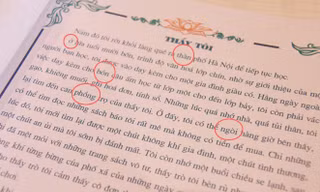 Lỗi chính tả chi chít trong tập san mừng ngày Nhà giáo