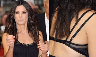 Sandra Bullock khoe nội y táo bạo trên thảm đỏ