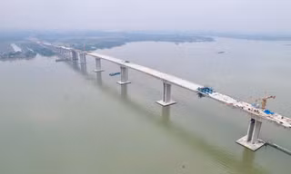 Cầu lớn nhất tuyến Vành đai 3 TPHCM chuẩn bị thông xe