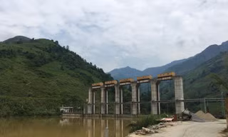 Nhà máy thủy điện hơn 2000 tỷ đồng Tà Thàng (Vietracimex) xây dựng không phép. 