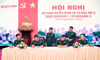 Tiếp nhận nguyên trạng hai Quân đoàn về Quân đoàn 12