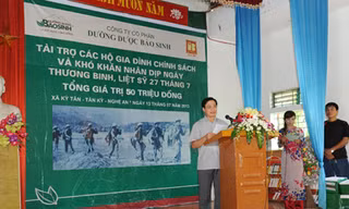 Bảo Tín Minh Châu từ thiện tại Tân Kỳ - Nghệ An