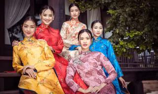 Dàn người đẹp Hoa hậu Việt Nam đẹp mê mẩn với áo dài