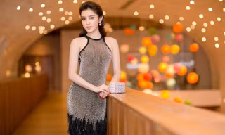 Á hậu Huyền My đẹp lộng lẫy với váy đuôi cá