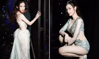 'Gái một con' Quỳnh Chi ấn tượng với váy cắt xẻ táo bạo